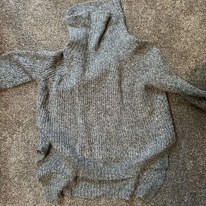 Express Heather Gray Knit turtleneck